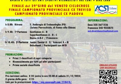 Scontro finale al Giro del Veneto ciclocross